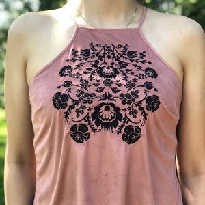 Maroon/ pink  crop top